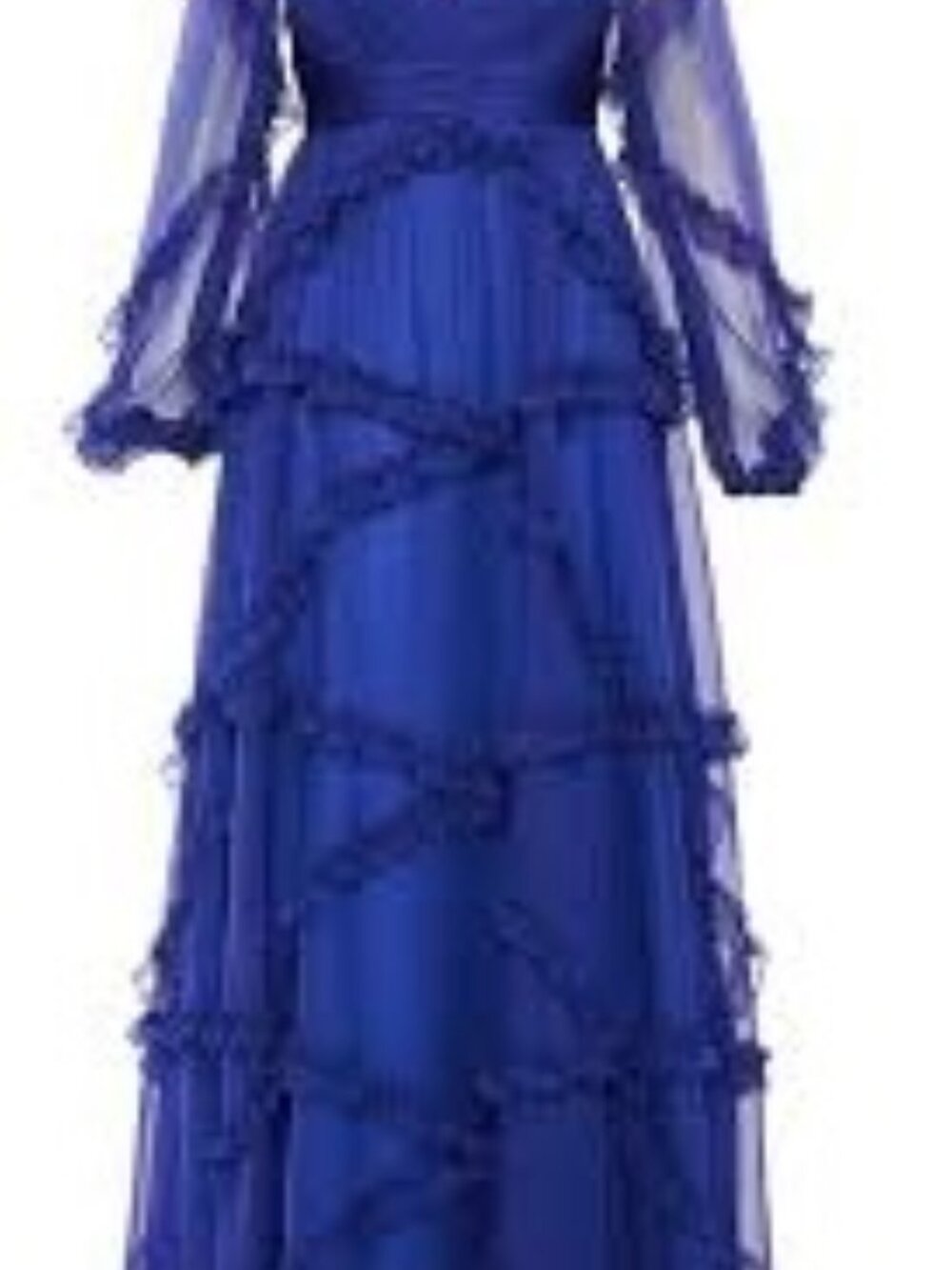 Mac Duggal Cascade Ruffle A-Line Gown. New. Size: 2. Retail: $598. Asking Price: